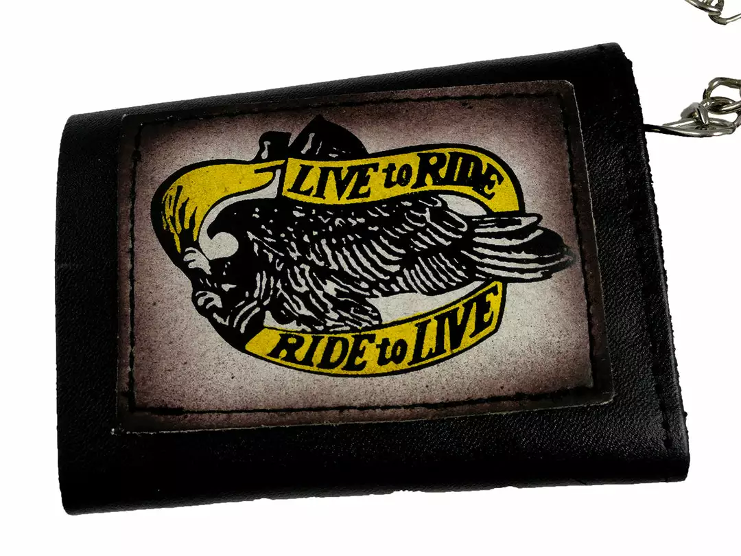 Bewild Wallets & Chains Live To Ride Ride To Live Genuine Leather Chain Wallet 5 Bewild Wallets & Chains Live To Ride Ride To Live Genuine Leather Chain Wallet