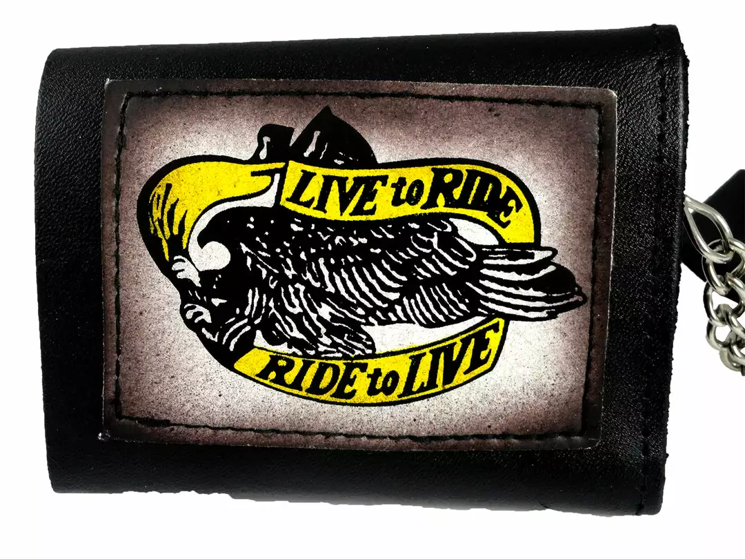 Bewild Wallets & Chains Live To Ride Ride To Live Genuine Leather Chain Wallet 4 Bewild Wallets & Chains Live To Ride Ride To Live Genuine Leather Chain Wallet