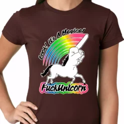 Bewild Look It's A Magical F*ckunicorn Funny Ladies T-shirt Cool Funny & Offensive