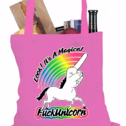 Bewild Look It's A Magical F*ckunicorn Funny Tote Bag Cool Funny & Offensive