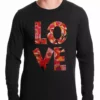 Bewild Love Floral Pattern Thermal Shirt 2 Bewild Love Floral Pattern Thermal Shirt