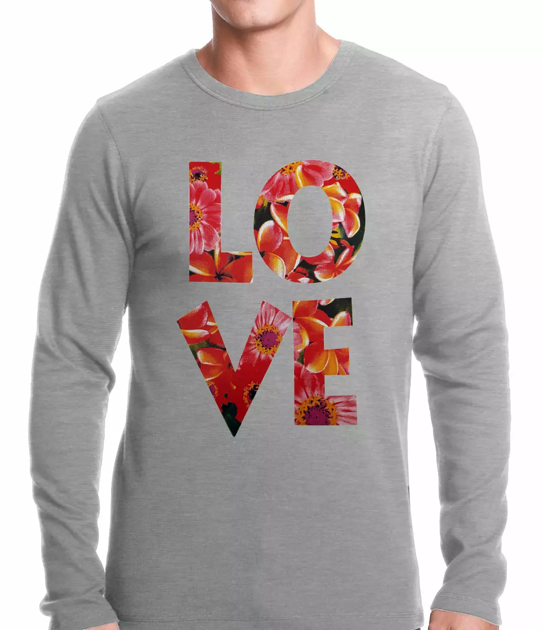 Bewild Love Floral Pattern Thermal Shirt 4 Bewild Love Floral Pattern Thermal Shirt