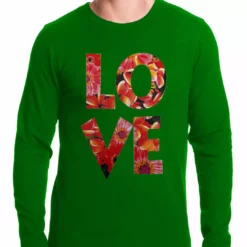 Bewild Love Floral Pattern Thermal Shirt 8 Bewild Love Floral Pattern Thermal Shirt