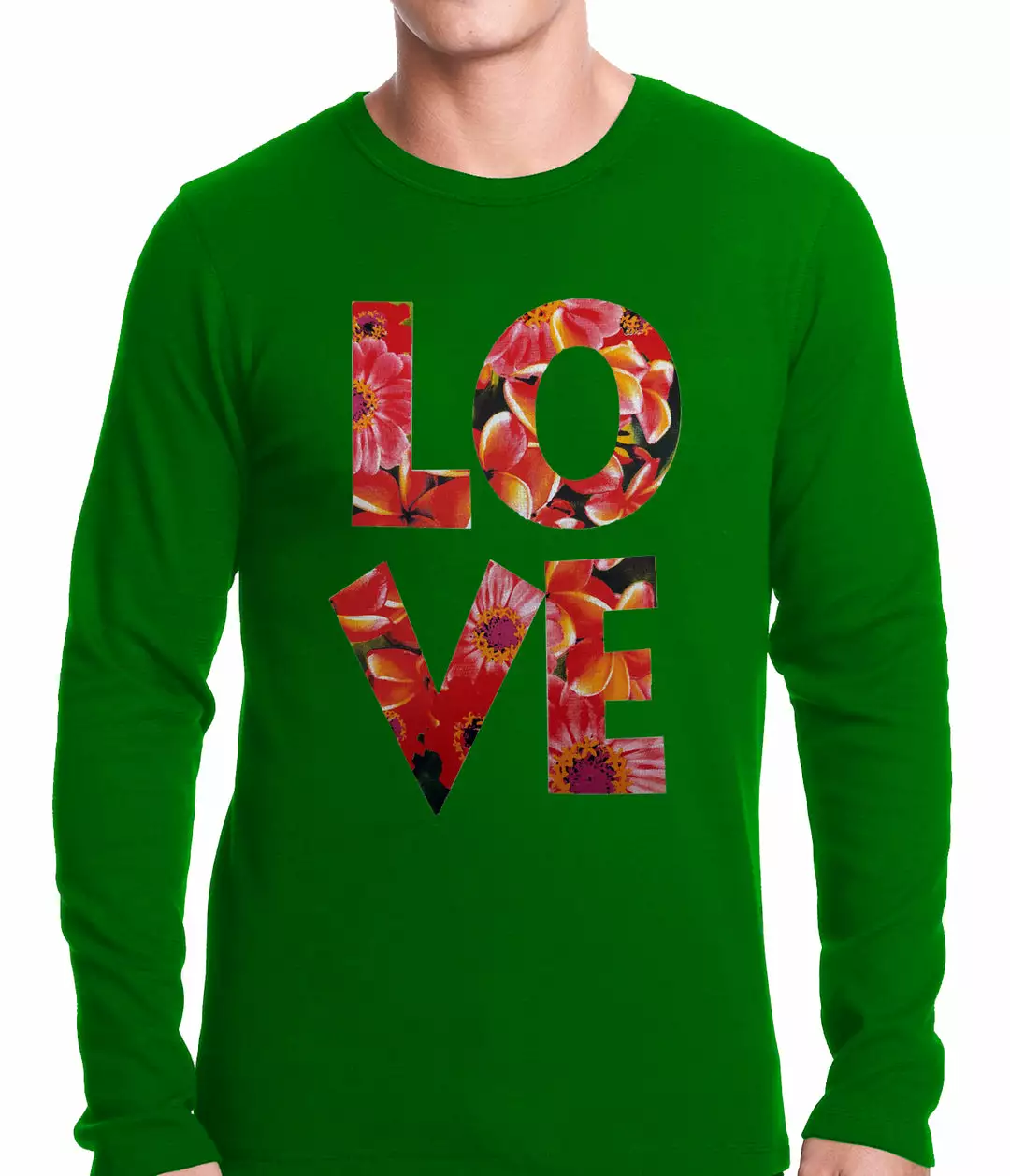 Bewild Love Floral Pattern Thermal Shirt 5 Bewild Love Floral Pattern Thermal Shirt