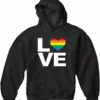 Bewild Positive Reinforcement Love Rainbow Heart Adult Hoodie