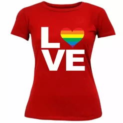 Bewild Love Rainbow Heart Girl's T-Shirt Positive Reinforcement