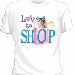 Bewild Cool Funny & Offensive Love To Shop Girls T-Shirt