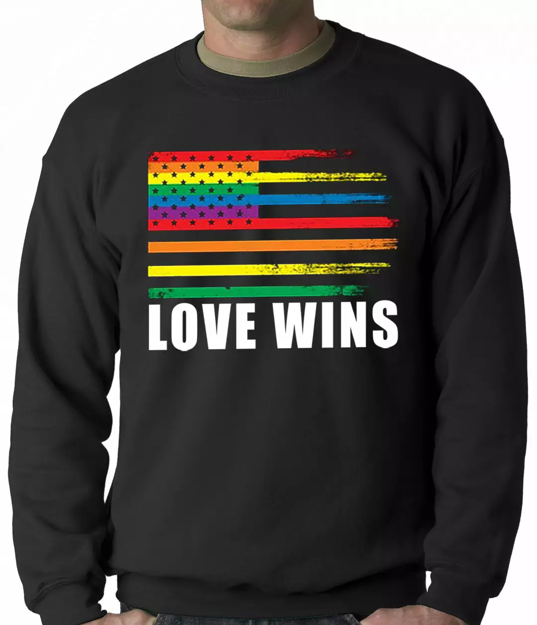 Bewild Love Wins - Gay Marriage Equality Adult Crewneck Positive Reinforcement 3 Bewild Love Wins - Gay Marriage Equality Adult Crewneck Positive Reinforcement