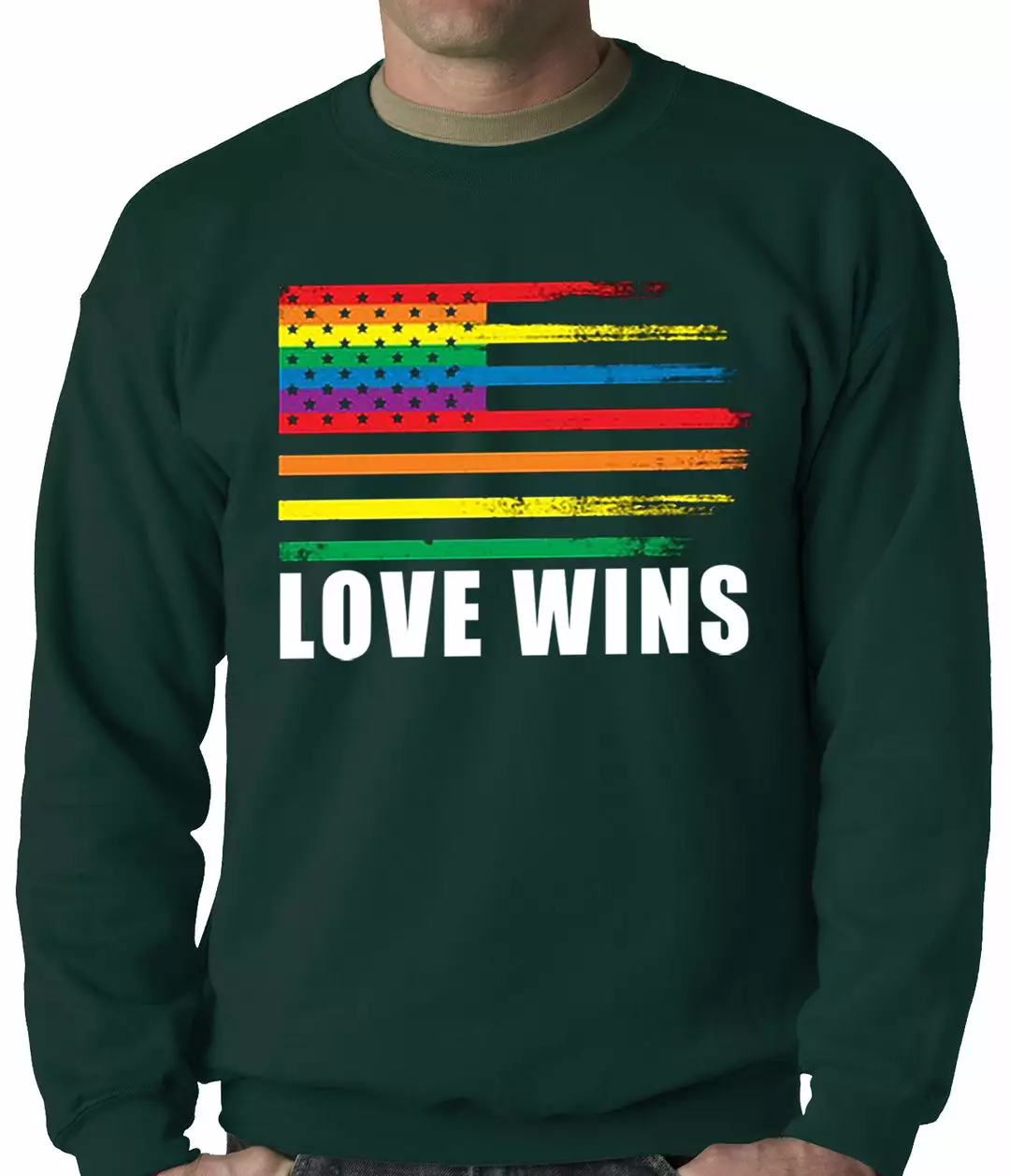 Bewild Love Wins - Gay Marriage Equality Adult Crewneck Positive Reinforcement 4 Bewild Love Wins - Gay Marriage Equality Adult Crewneck Positive Reinforcement