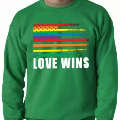 Bewild Love Wins - Gay Marriage Equality Adult Crewneck Positive Reinforcement 12 Bewild Love Wins - Gay Marriage Equality Adult Crewneck Positive Reinforcement
