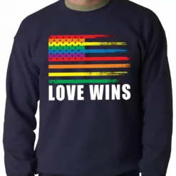 Bewild Love Wins - Gay Marriage Equality Adult Crewneck Positive Reinforcement 13 Bewild Love Wins - Gay Marriage Equality Adult Crewneck Positive Reinforcement