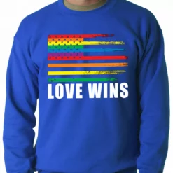 Bewild Love Wins - Gay Marriage Equality Adult Crewneck Positive Reinforcement 15 Bewild Love Wins - Gay Marriage Equality Adult Crewneck Positive Reinforcement