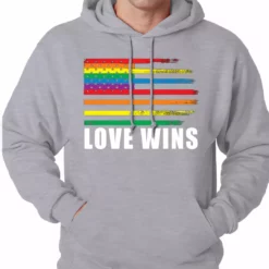 Bewild Love Wins - Gay Marriage Equality Adult Hoodie Positive Reinforcement