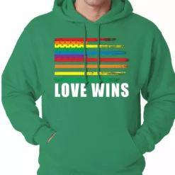 Bewild Love Wins - Gay Marriage Equality Adult Hoodie Positive Reinforcement