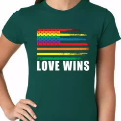 Bewild Love Wins - Gay Marriage Equality Ladies T-shirt