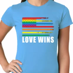 Bewild Love Wins - Gay Marriage Equality Ladies T-shirt