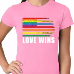 Bewild Love Wins - Gay Marriage Equality Ladies T-shirt