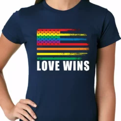 Bewild Love Wins - Gay Marriage Equality Ladies T-shirt