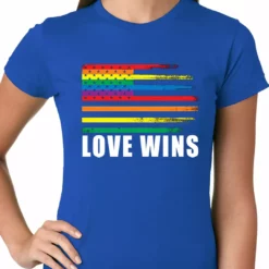 Bewild Love Wins - Gay Marriage Equality Ladies T-shirt