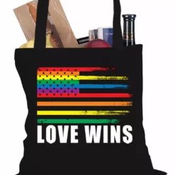 Bewild Love Wins - Gay Marriage Equality Tote Bag Positive Reinforcement