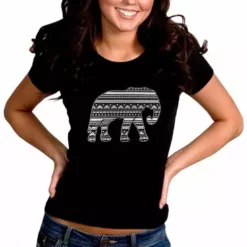 Bewild Lucky Aztec Elephant Girl's T-Shirt