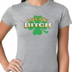 Bewild Lucky B*tch Irish Shamrock Girls T-shirt St.Patricks Day 16 Bewild Lucky B*tch Irish Shamrock Girls T-shirt St.Patricks Day