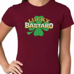 Bewild Lucky Bastard Irish Shamrock Girls T-shirt 19 Bewild Lucky Bastard Irish Shamrock Girls T-shirt