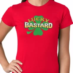Bewild Lucky Bastard Irish Shamrock Girls T-shirt 22 Bewild Lucky Bastard Irish Shamrock Girls T-shirt