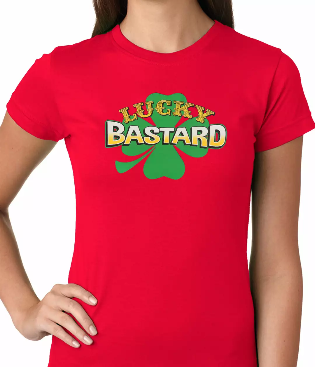Bewild Lucky Bastard Irish Shamrock Girls T-shirt 12 Bewild Lucky Bastard Irish Shamrock Girls T-shirt