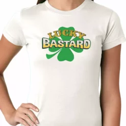 Bewild Lucky Bastard Irish Shamrock Girls T-shirt 23 Bewild Lucky Bastard Irish Shamrock Girls T-shirt
