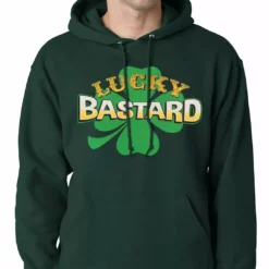 Bewild Lucky Bastard Irish Shamrock Hoodie St.Patricks Day