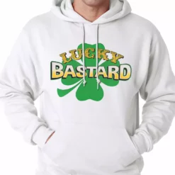 Bewild Lucky Bastard Irish Shamrock Hoodie St.Patricks Day