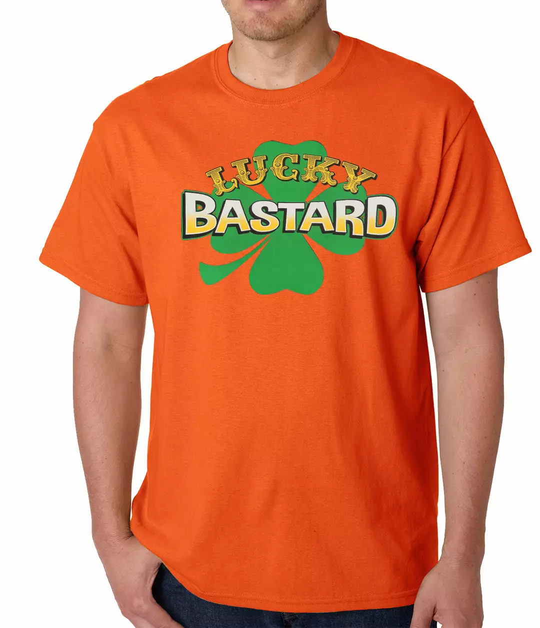 Bewild Lucky Bastard Irish Shamrock Mens T-shirt 10 Bewild Lucky Bastard Irish Shamrock Mens T-shirt
