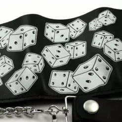 Bewild Lucky Dice Genuine Leather Chain Wallet