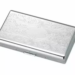 Bewild Luxury High Gloss Paisley Engravable Cigarette Case (For Regular Sized & 100s)
