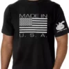 Bewild Nationality & Ethnic Made In The USA Men's T-Shirt (Black)