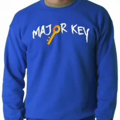 Bewild Major Key To Succes Emoji Key Adult Crewneck Cool Funny & Offensive
