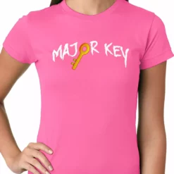 Bewild Major Key To Succes Emoji Key Ladies T-shirt Cool Funny & Offensive