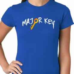 Bewild Major Key To Succes Emoji Key Ladies T-shirt Cool Funny & Offensive
