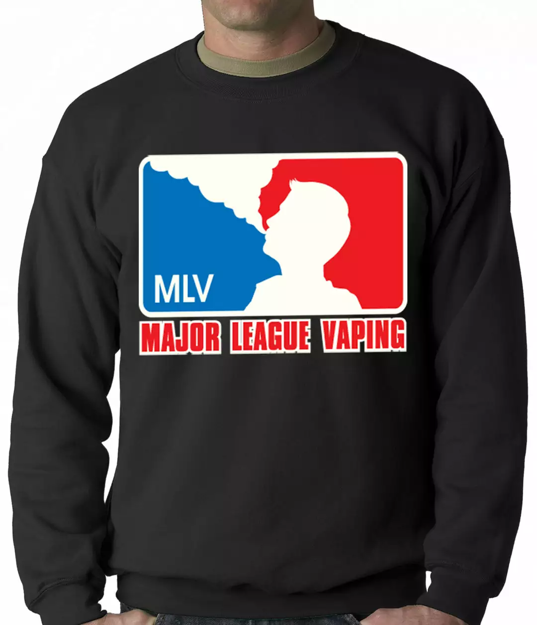Bewild Major League Vaping Adult Crewneck Cool Funny & Offensive 4 Bewild Major League Vaping Adult Crewneck Cool Funny & Offensive