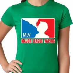 Bewild Major League Vaping Girls T-shirt Cool Funny & Offensive