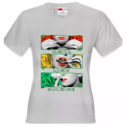 Bewild Marijuana Girl Roll Lick Smoke Girl's T-Shirt Cool Funny & Offensive