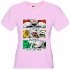 Bewild Marijuana Girl Roll Lick Smoke Girl's T-Shirt Cool Funny & Offensive