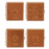 Bewild Marijuana Leaf Faux Leather Brown Cigarette Case For Regular Size Cigarettes