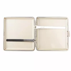 Bewild Marijuana Leaf Faux Leather Brown Cigarette Case For Regular Size Cigarettes