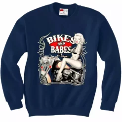 Bewild Biker Style Marilyn Monroe Bikes And Babes Crewneck Sweatshirt 13 Bewild Biker Style Marilyn Monroe Bikes And Babes Crewneck Sweatshirt