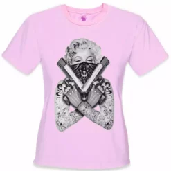 Bewild Marilyn Monroe "Gangster" Girls T-Shirt Cool Funny & Offensive 19 Bewild Marilyn Monroe