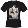 Bewild Cool Funny & Offensive Marilyn Monroe "Hardly An Angel" Girls T-Shirt