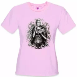 Bewild Cool Funny & Offensive Marilyn Monroe Hollywood Tattoo Girl's T-Shirt