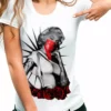 Bewild Marilyn Monroe Red Roses Girl's T-Shirt 2 Bewild Marilyn Monroe Red Roses Girl's T-Shirt